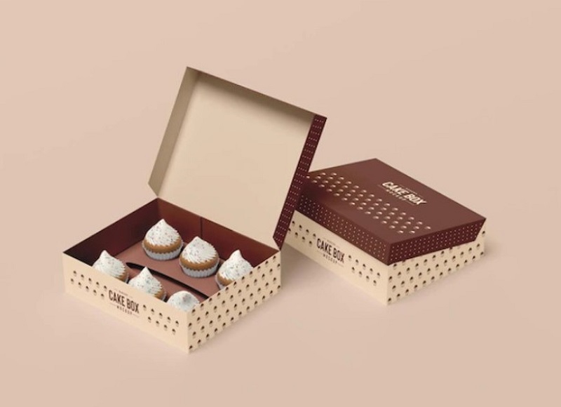 cup cake in craft box
